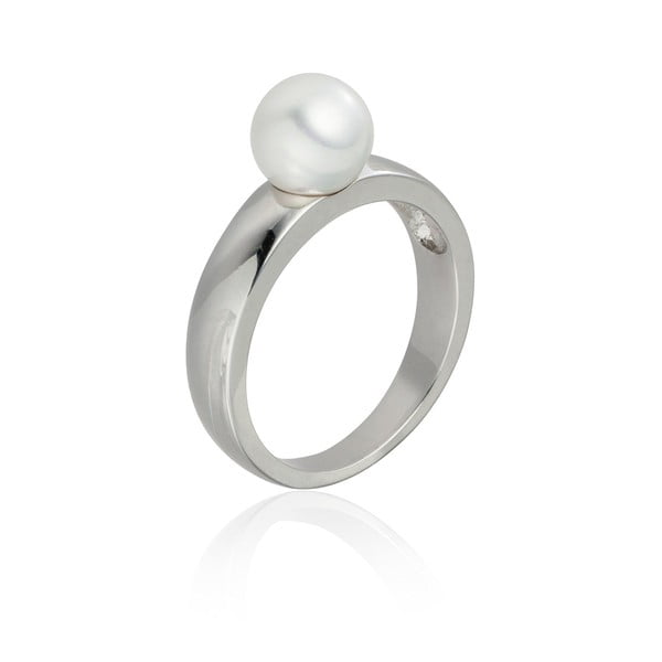 Perlový prsteň Nova Pearls Copenhagen Jeanne White, veľ. 60