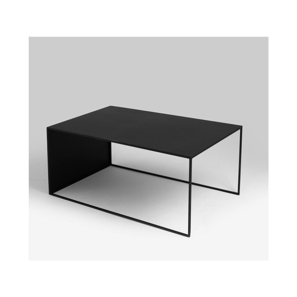 Čierny konferenčný stolík CustomForm 2Wall, dĺžka 100 cm-image-4