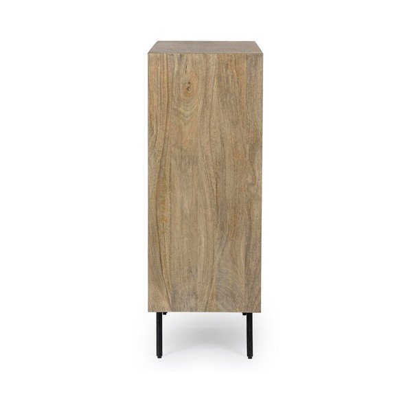 Skrinka z mangového dreva v prírodnej farbe 92x110x40 cm Darsey – Bizzotto-image-2