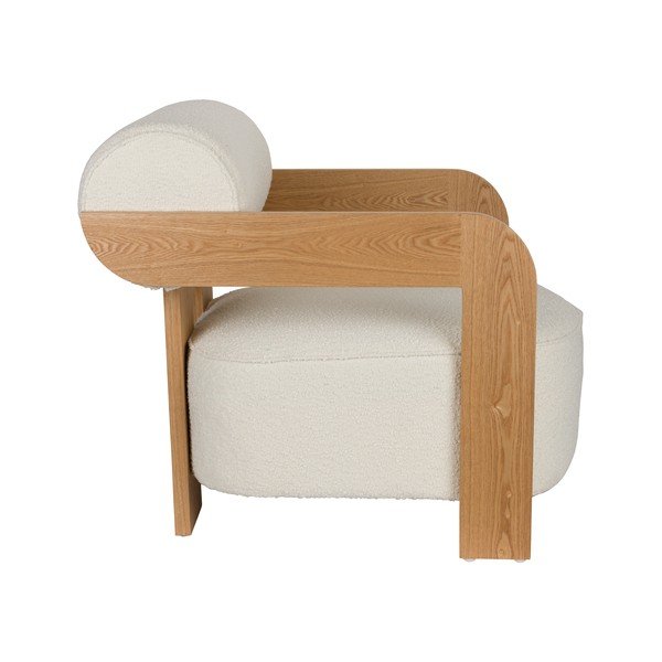 Béžové kreslo z textílie buklé Oolong – Zuiver-image-4