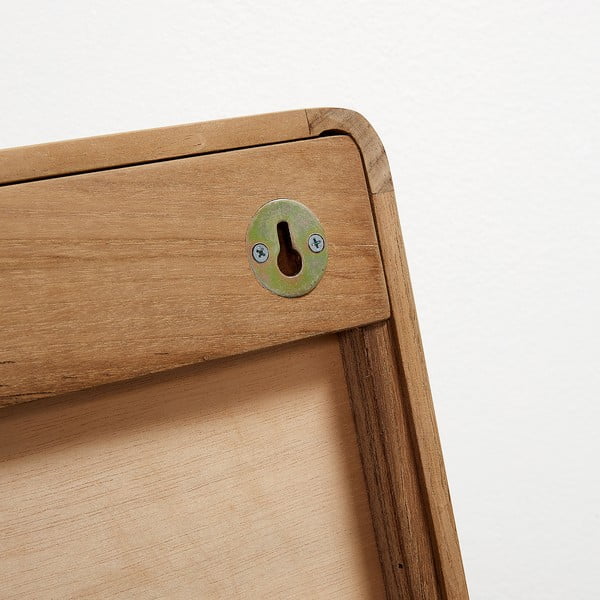 Zrkadlo z teakového dreva Kave Home Sunday, 80 x 65 cm-image-3