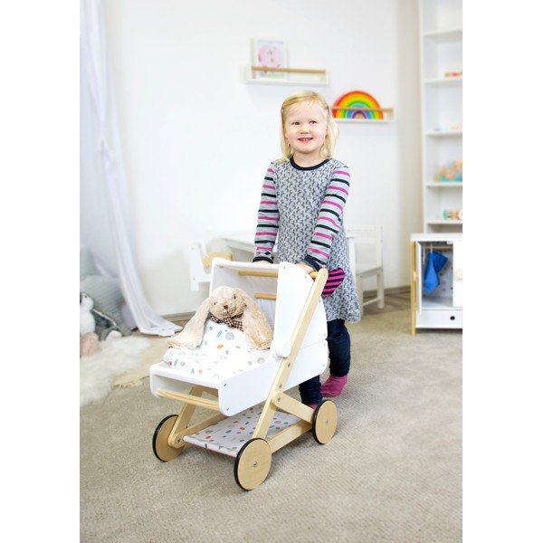 Detský drevený kočiarik Legler Little Button-image-1