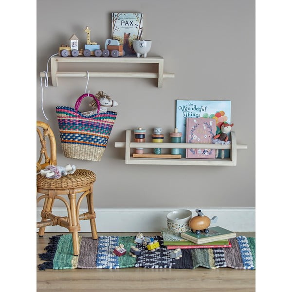 Detský vešiak z masívu paulownie v prírodnej farbe Mingus – Bloomingville Mini-image-2