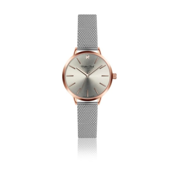 Dámske hodinky s 1 diamantom a remienkom z antikoro ocele Walter Bach Diamond
