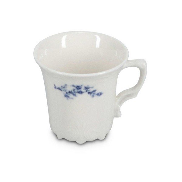 Biela/modrá porcelánová šálka na espresso 110 ml Retro – BonBistro-image-2
