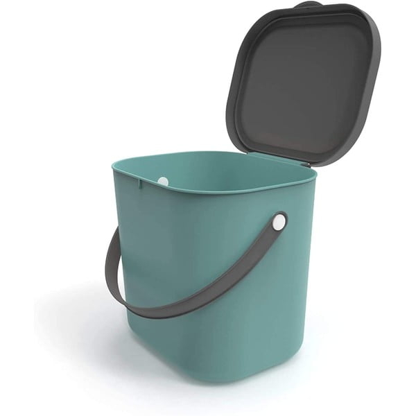 Zelená nádoba na kompostovateľný odpad 6 l Albula - Rotho-image-2