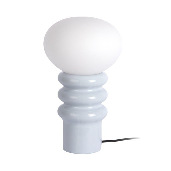 Svetlomodrá keramická stolová lampa (výška  33,5 cm) Catania Aro – Leitmotiv