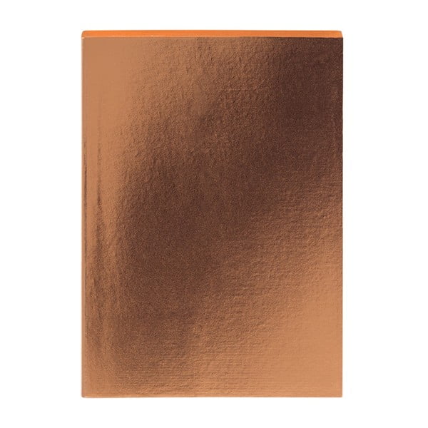 Zápisník v bronzovej farbe A5 GO Stationery Glam