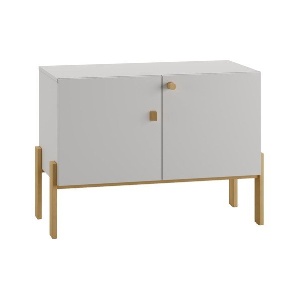 Svetlosivá nízka detská komoda 100x50 cm Cube - Pinio-image-3