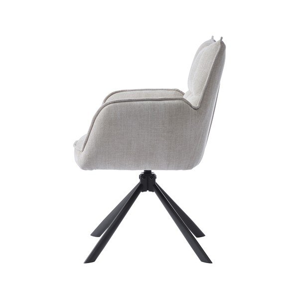 Krémovobiele čalúnené jedálenské kreslá v súprave 2 ks Marilla – Unique Furniture-image-3