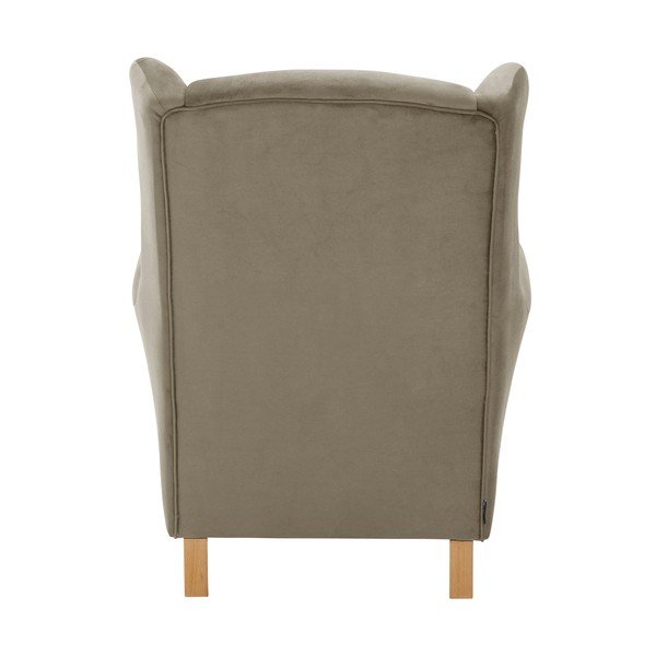 Hnedé zamatové kreslo ušiak Max Winzer Lorris-image-4