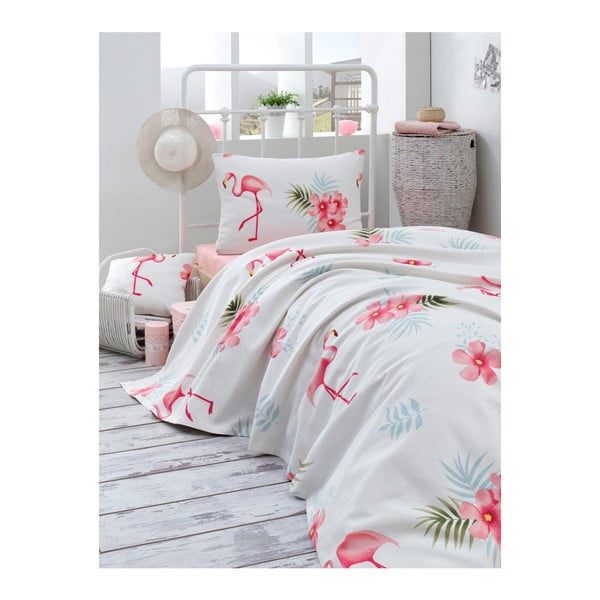 Set bavlnenej ľahkej prikrývky cez posteľ, plachty a obliečky na vankúš Missmo Kento, 160 x 235 cm