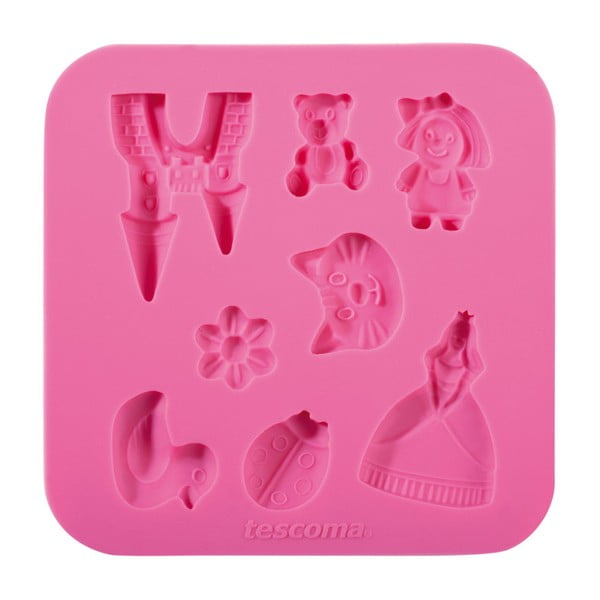 Ružová silikónová formička Tescoma Delícia Deco Pre dievčatá
