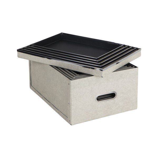 Úložné boxy s vekom v súprave 5 ks Joachim – Bigso Box of Sweden-image-2