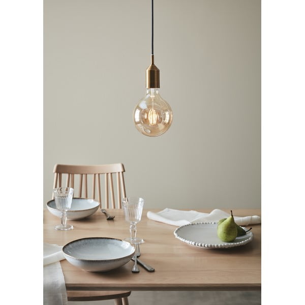 Závesné svietidlo v zlatej farbe Markslöjd Bronx-image-1