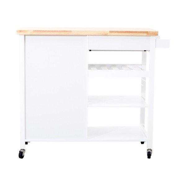 Servírovací stolík na kolieskach z kaučukového dreva 48x105 cm Frankfurt – Premier Housewares-image-3