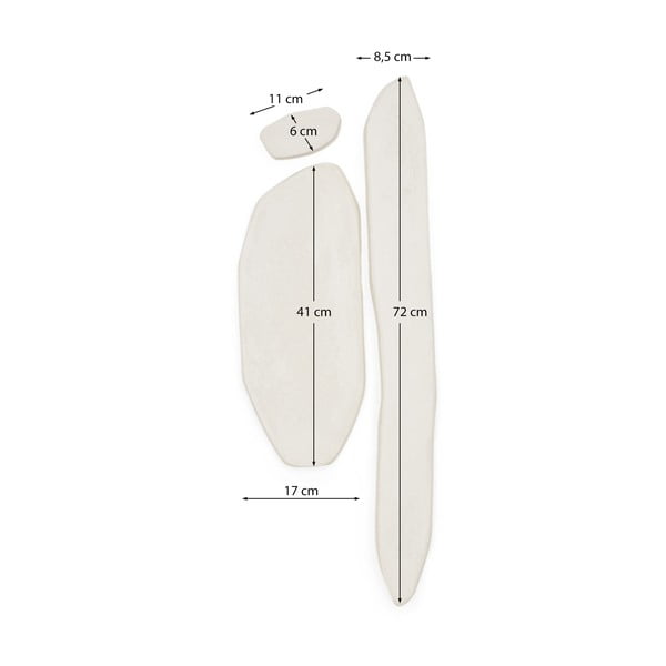 Nástenné dekorácie v súprave 3 ks 25,5x71,5 cm Siluna – Kave Home-image-3