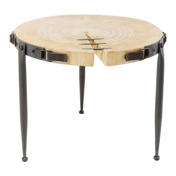 Konferenčný stolík z borovicového dreva Kare Design Bosco, Ø 41 cm