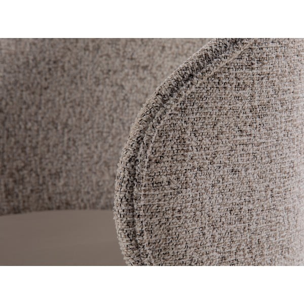 Béžové zamatové kreslo Inez – Micadoni -image-1