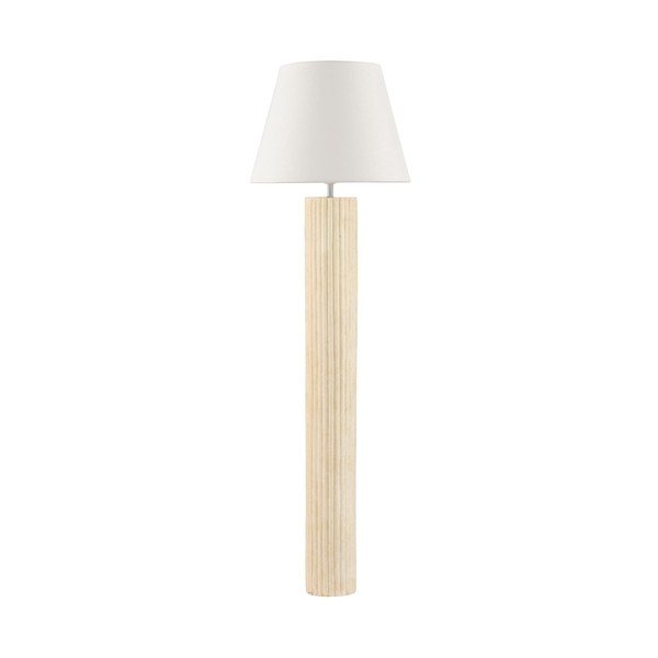Biela/krémovobiela kamenná stojacia lampa (výška  150 cm) Bacoo – Nova Luce
