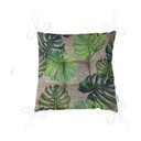Sedák na stoličku Minimalist Cushion Covers Green Banana Leaves, 40 x 40 cm