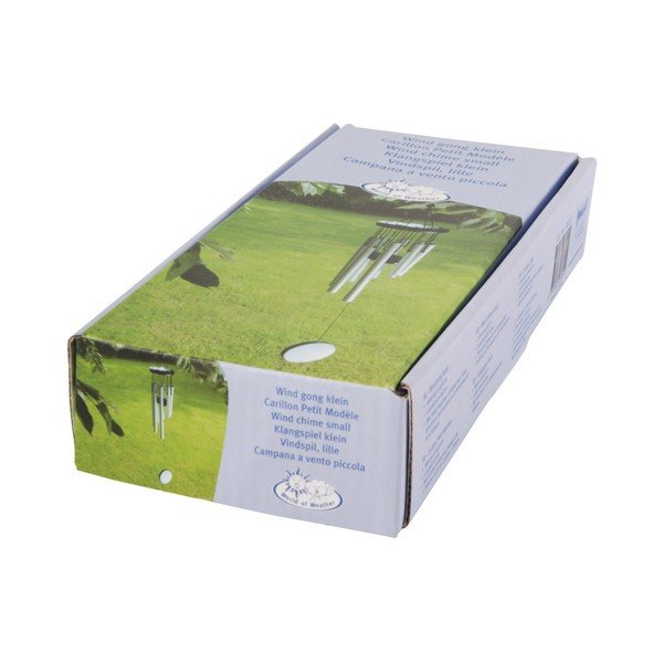 Závesná zvonkohra v striebornej farbe Esschert Design, výška 56,5 cm-image-2