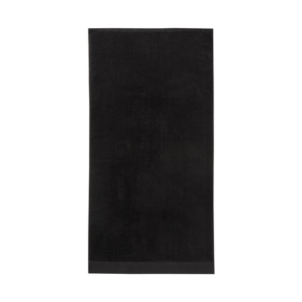 Čierna osuška Seahorse Pure, 70 × 140 cm