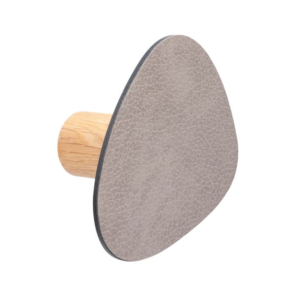 Sivý nástenný oceľový háčik Dot L Bull – LIND DNA