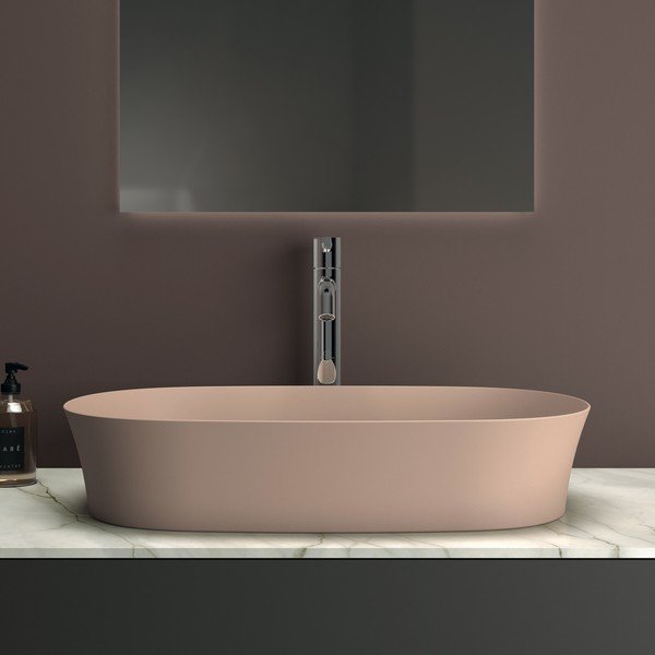 Svetloružové keramické umývadlo 60x38 cm Ipalyss – Ideal Standard-image-1