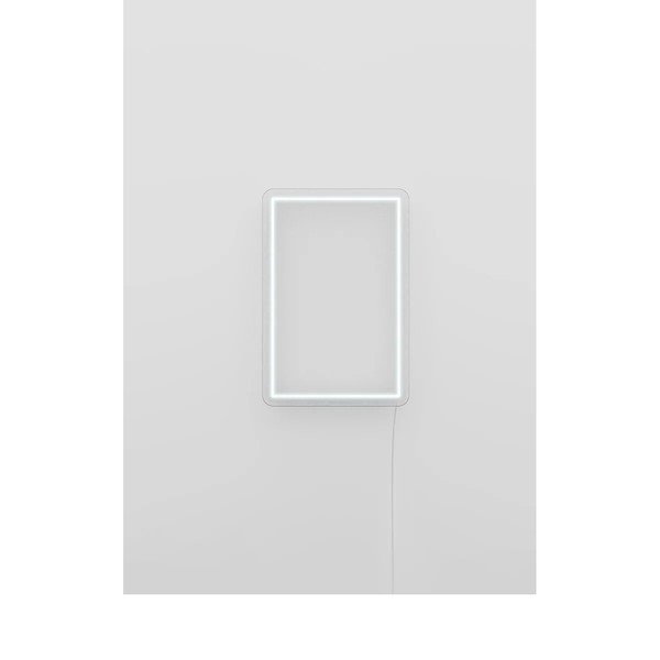 Biela nástenná svietiaca dekorácia Candy Shock Rectangle, 30 x 40 cm-image-3