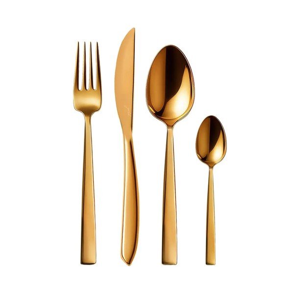 Antikoro príbor 24 ks v zlatej farbe Gold – Orion