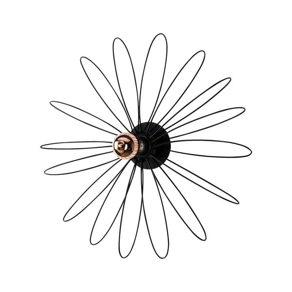 Čierne nástenné svietidlo Hemdem – Opviq lights