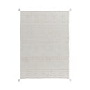 Biely prateľný ručne tkaný bavlnený koberec 170x240 cm Tribu Natural – Lorena Canals