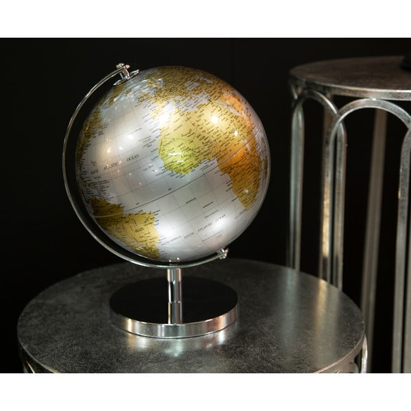 Stolová dekorácia v strieborno-zlatej farbe Mauro Ferretti Globe, výška 28 cm-image-3