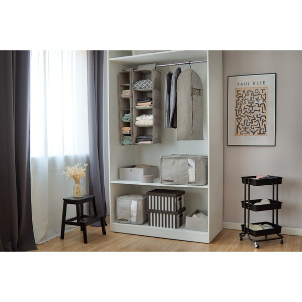 Sivý kompresný úložný box Compactor Oxford, 125 l-image-3