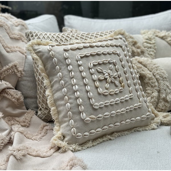 Bavlnená obliečka na vankúš 43x43 cm Seashells – Mioli Decor-image-3
