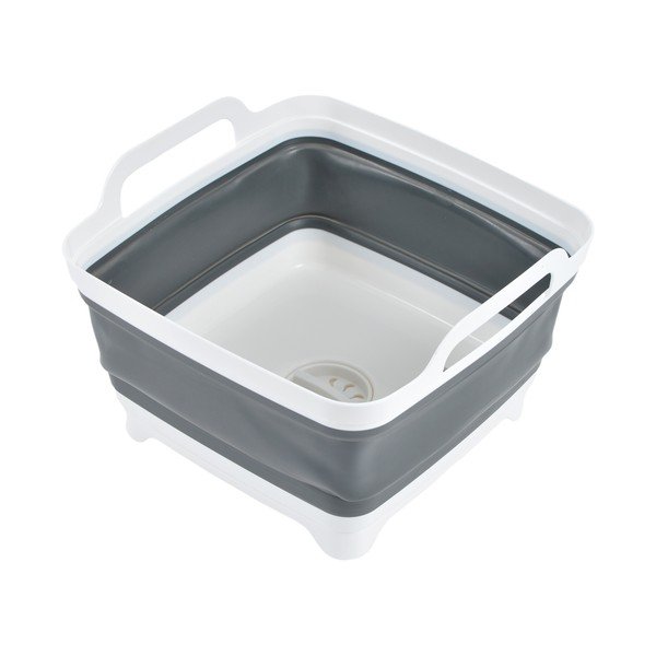 Biely/sivý lavór 9 l – Homéa