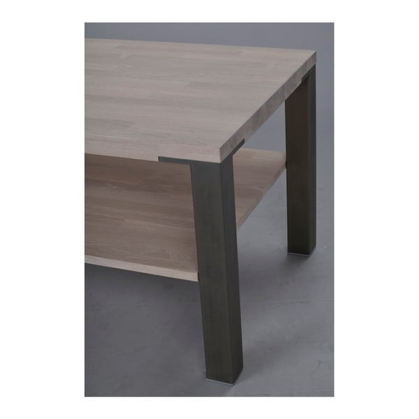 Dubový konferenčný stolík s oceľovými nohami Folke Typhon, dĺžka 120 cm-image-1