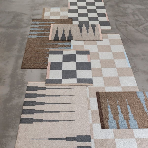 Béžový umývateľný koberec 70x150 cm Marker – Mette Ditmer Denmark-image-3