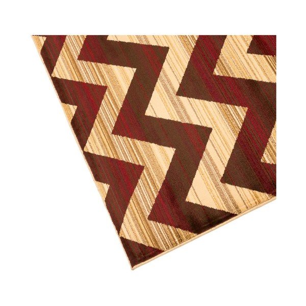 Hnedý vysokoodolný koberec Floorita Inspiration ZigZag, 165 × 235 cm-image-2
