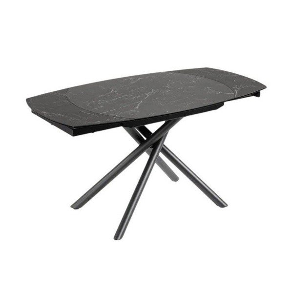 Rozkladací jedálenský stôl s prídavnou doskou s keramickou doskou 100x130 cm Yodalia – Kave Home