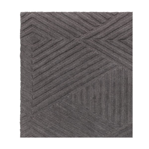 Antracitovosivý vlnený koberec 160x230 cm Hague – Asiatic Carpets-image-3