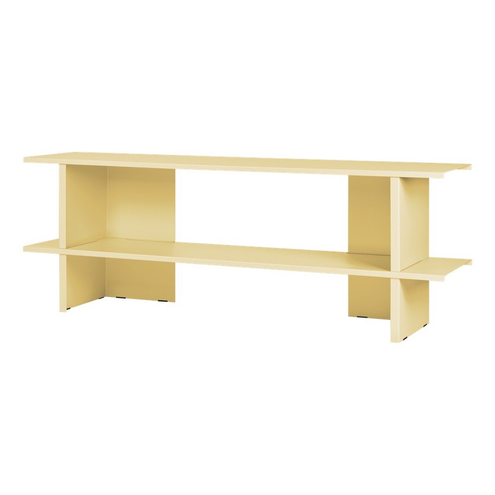 E-shop Žltý kovový regál 160x57x37 cm Hes – noo.ma