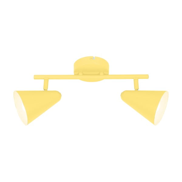 Žlté stropné svietidlo s kovovým tienidlom 42x10 cm Amor – Candellux Lighting-image-1