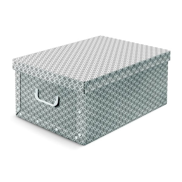 Sivá úložná škatuľa Cosatto Geo, 50 × 40 cm