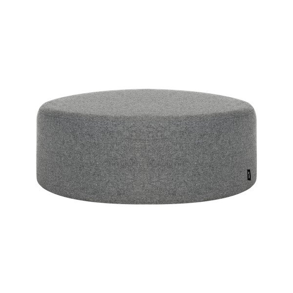 Sivý vlnený taburet Folk – noo.ma
