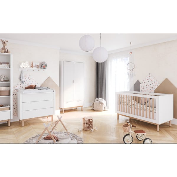 Biela postieľka 60x120 cm Miloo – Pinio-image-1