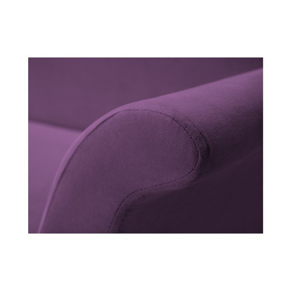 Fialová trojmiestna rozkladacia pohovka s úložným priestorom Mazzini Sofas Peony-image-2