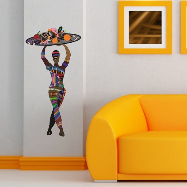 Dekoratívna nálepka na stenu Colorfull Women