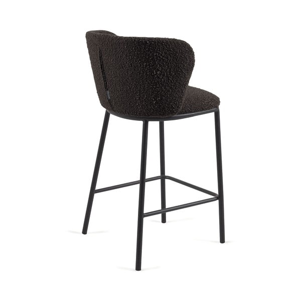 Čierna barová stolička (výška sedadla 65 cm) Ciselia – Kave Home-image-2